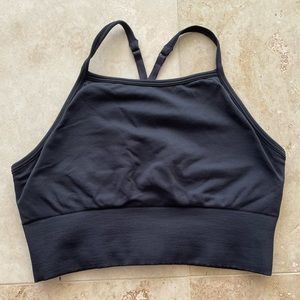 Lululemon Ebb to Street Bra (Longline) in black size 10